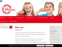 Tablet Screenshot of ak-zahngesundheit-wl.de
